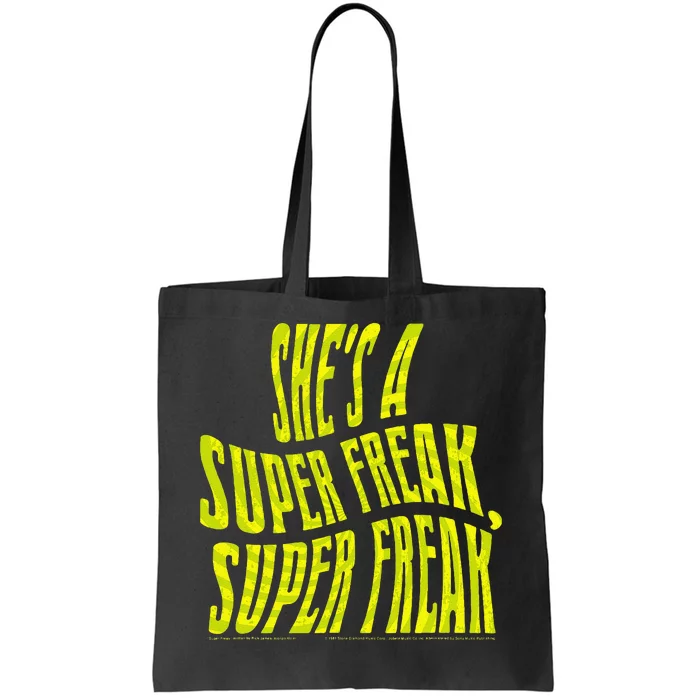 Rick James Super Freak Halloween Lyrics Tote Bag