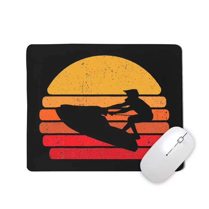 Retro Jet Skier Vintage Beach Jet Ski Jet Kiing Mousepad