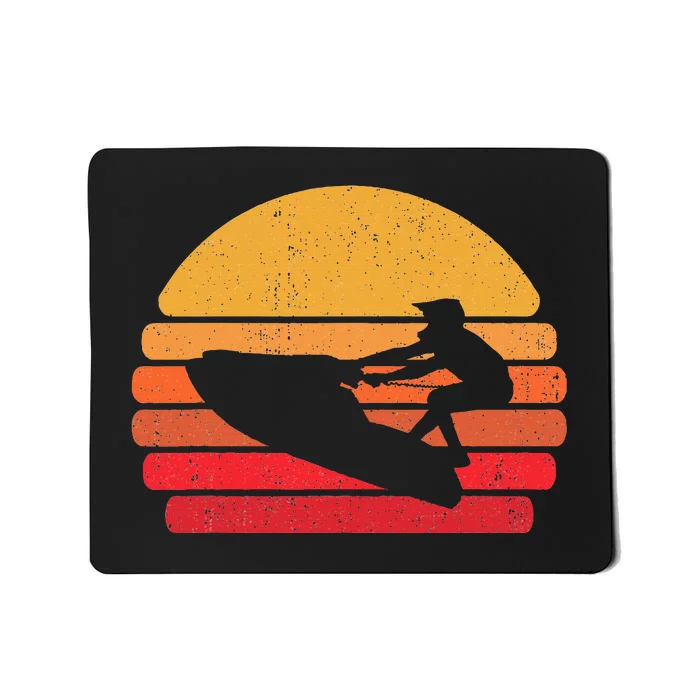 Retro Jet Skier Vintage Beach Jet Ski Jet Kiing Mousepad