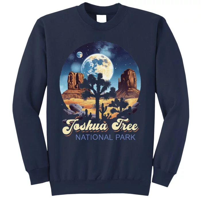 Retro Joshua Tree National Park Night Camping Hiking Sweatshirt