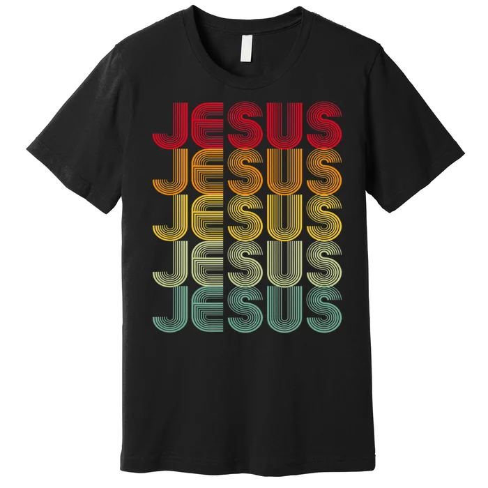 Retro Jesus Vintage Christian Faith Premium T-Shirt