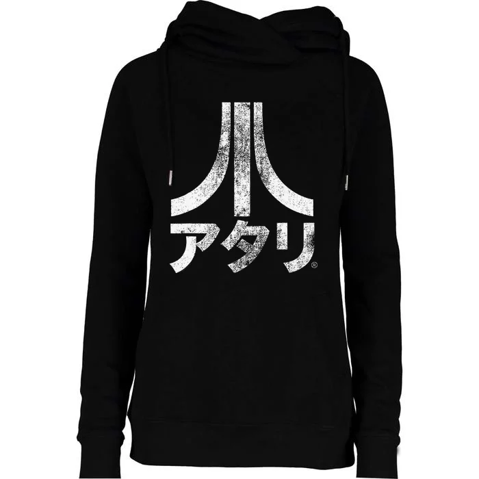 Ripple Junction X Atari Japanese Characters Womens Funnel Neck Pullover Hood