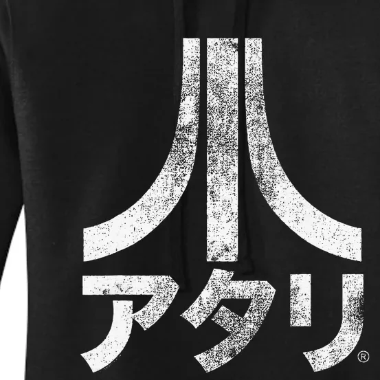 Ripple Junction X Atari Japanese Characters Women's Pullover Hoodie