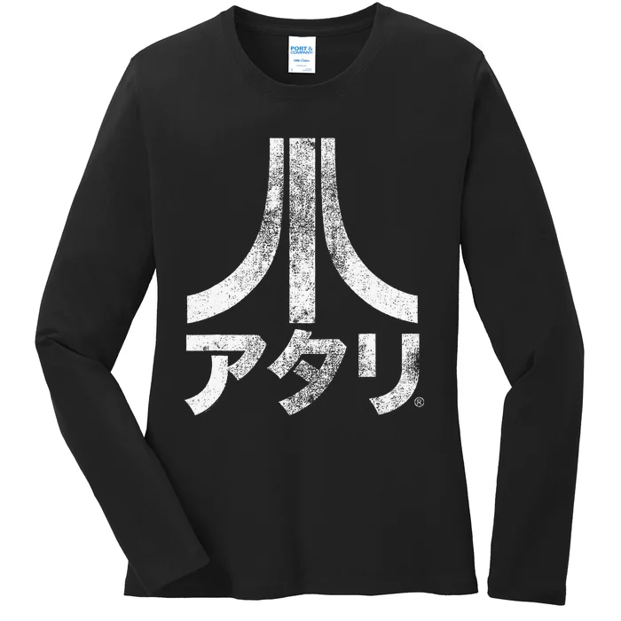 Ripple Junction X Atari Japanese Characters Ladies Long Sleeve Shirt