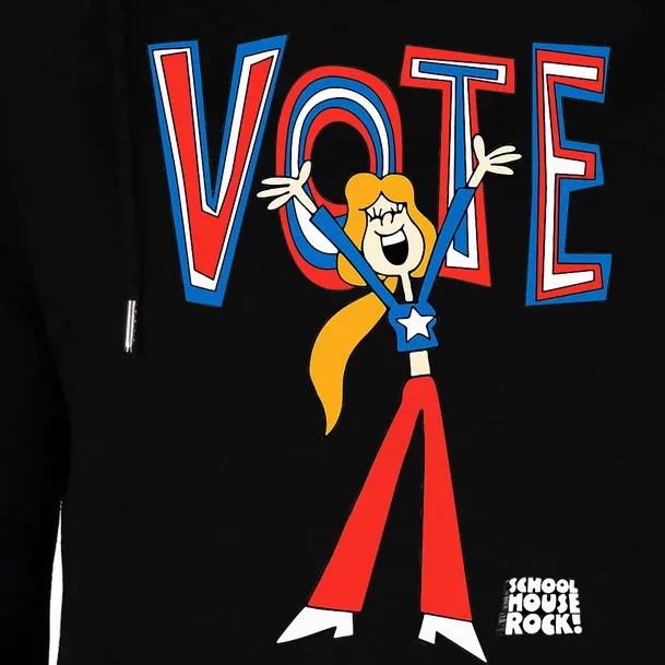 Ripple Junction X Schoolhouse Rock Vote For Sarah Suffrage Womens Funnel Neck Pullover Hood