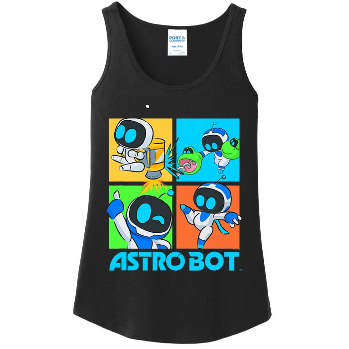 Ripple Junction X Astro Bot Rescue Mission Fighting Pose Ladies Essential Tank