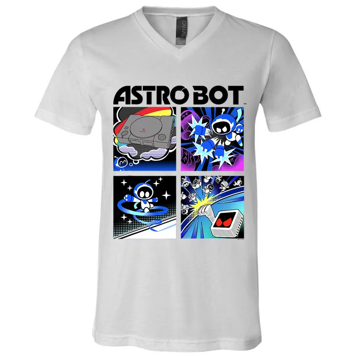 Ripple Junction X Astro Bot Rescue Mission Space Warrior V-Neck T-Shirt