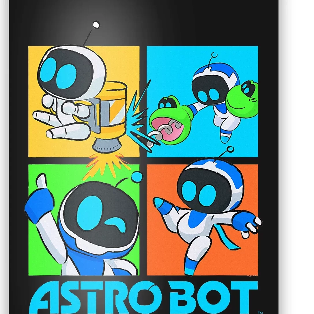 Ripple Junction X Astro Bot Rescue Mission Fighting Pose Poster