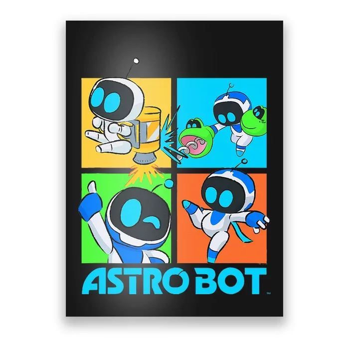 Ripple Junction X Astro Bot Rescue Mission Fighting Pose Poster