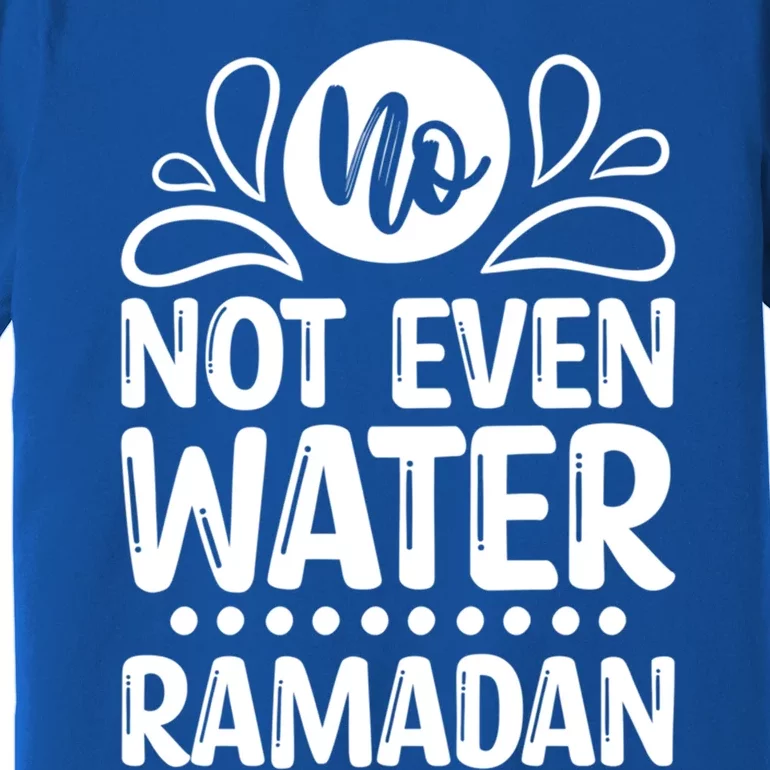 Ramadan Kareem And No Not Even Water Funny Gift Premium T-Shirt