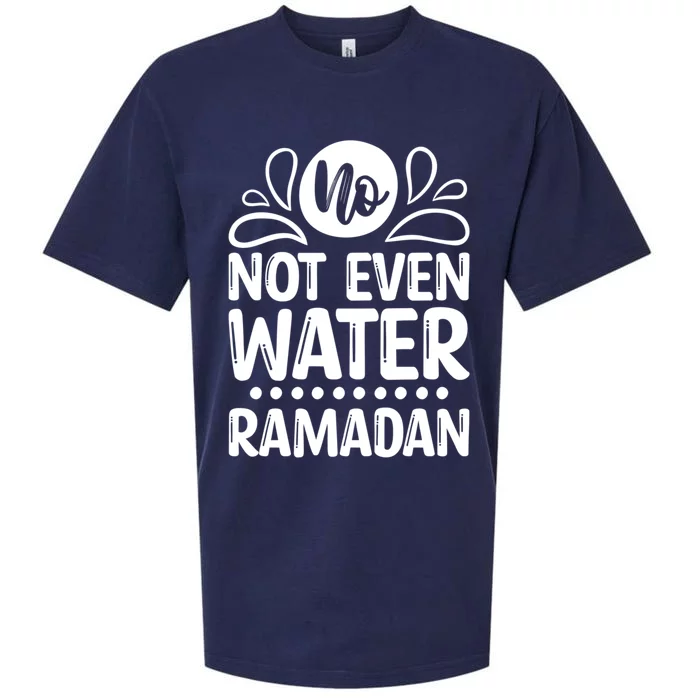 Ramadan Kareem And No Not Even Water Funny Gift Sueded Cloud Jersey T-Shirt