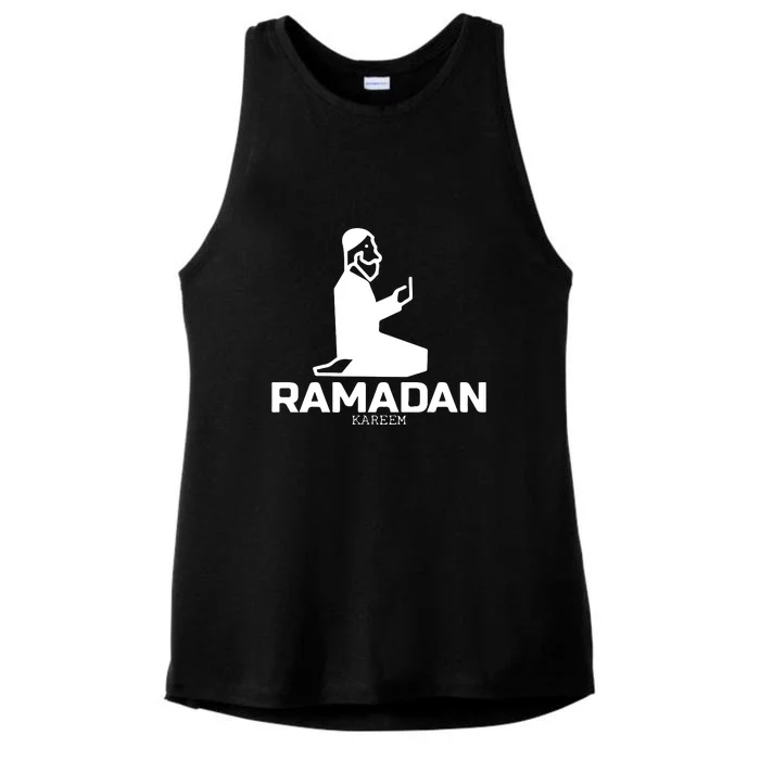 Ramadan Kareem Allah Gift Ramadan Mubarak Ladies Tri-Blend Wicking Tank