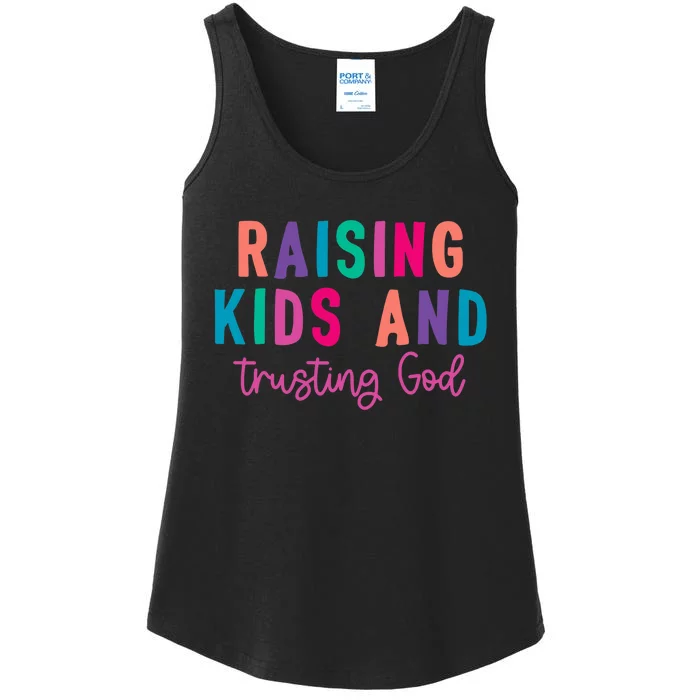 Raising K.I.D.S And Trusting God Ladies Essential Tank