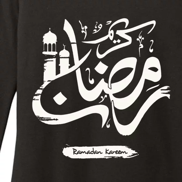 Ramadan Kareem Arabic Calligraphy Islamic Ramadan gift Womens CVC Long Sleeve Shirt