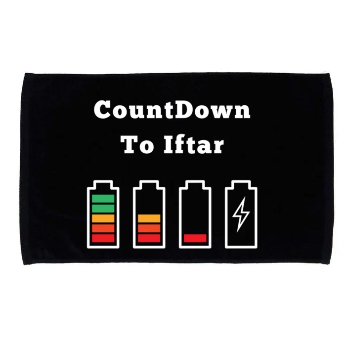 Ramadan Kareem Countdown To Iftar, Ramadan MuBarak Gift Microfiber Hand Towel