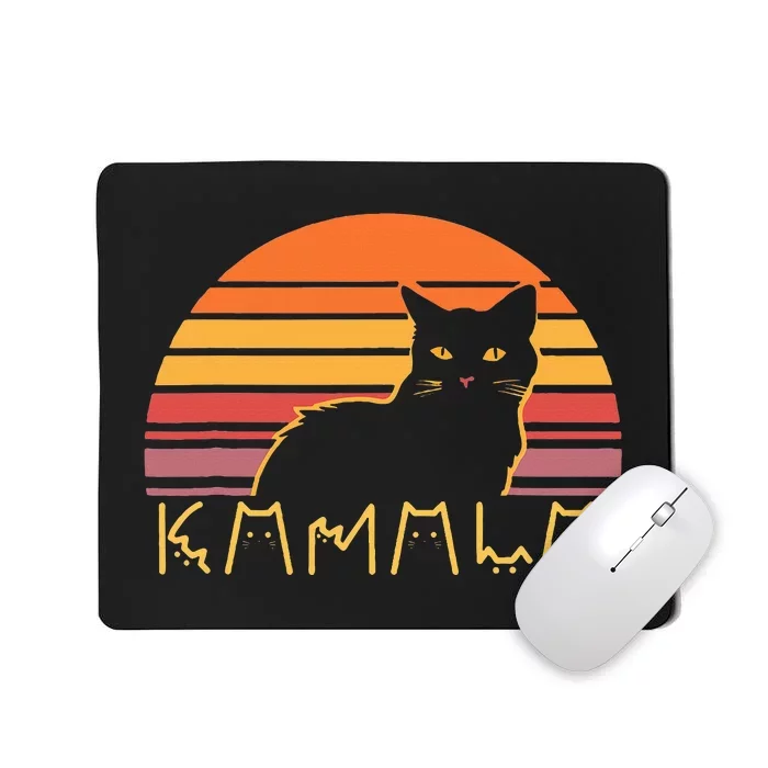 Retro Kamalaharris Cat Lady Mousepad