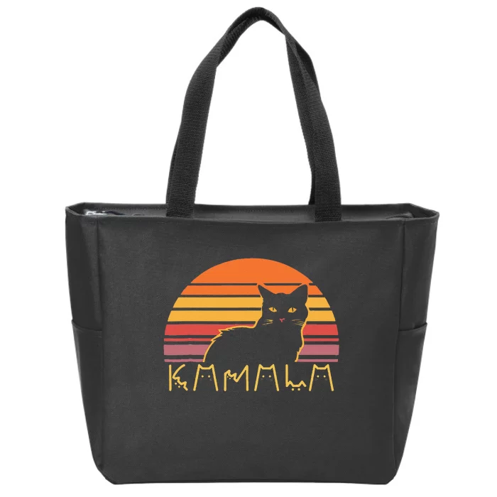 Retro Kamalaharris Cat Lady Funny Kmala Cat Ladies Gift Zip Tote Bag