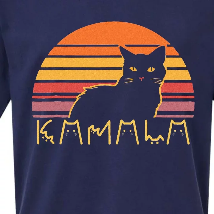 Retro Kamalaharris Cat Lady Funny Kmala Cat Ladies Gift Sueded Cloud Jersey T-Shirt