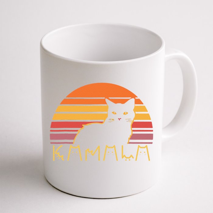 Retro Kamalaharris Cat Lady Funny Kmala Cat Ladies Gift Front & Back Coffee Mug