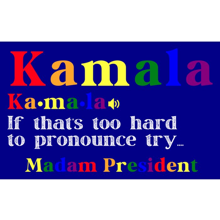 Retro Kamala Definition Colorful Print Madam President 2024 Gift Bumper Sticker