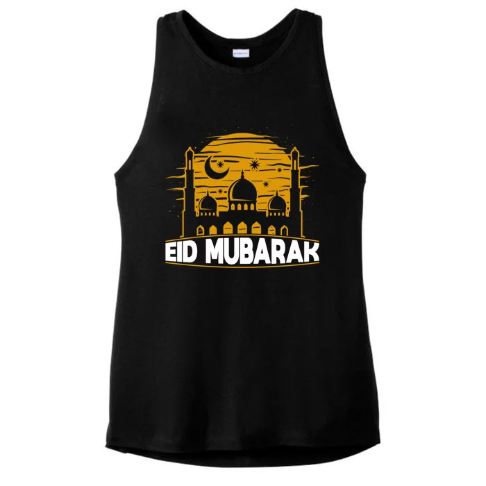 Ramadan Kareem Decoration Eid Mubarak Ramadan Gift Ladies Tri-Blend Wicking Tank