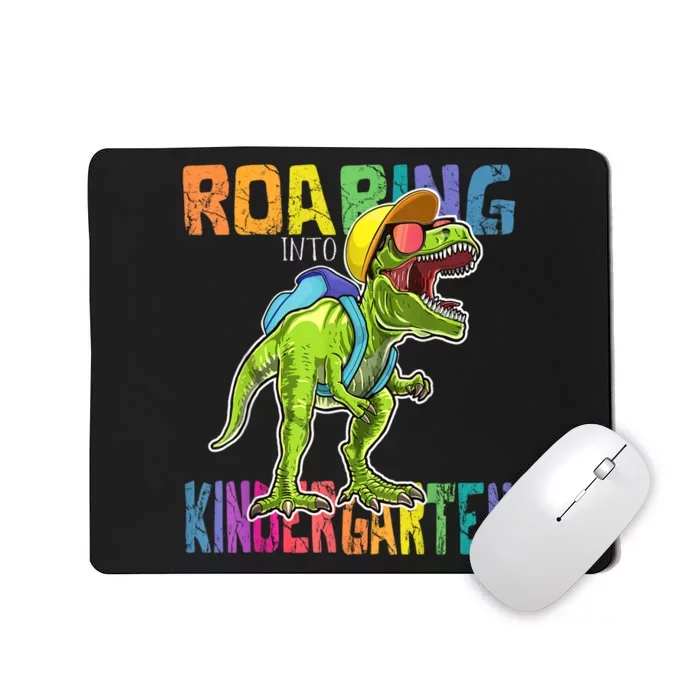 Roaring Kindergarten Dinosaur T Rex Back To School Boy Mousepad