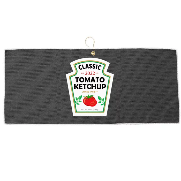 Red Ketchup DIY Costume Matching Couples Groups Halloween Large Microfiber Waffle Golf Towel