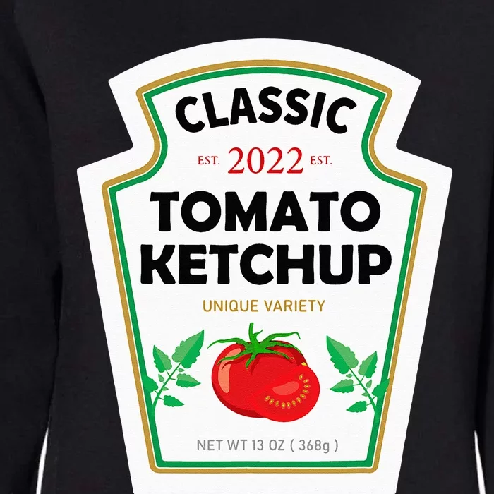 Red Ketchup DIY Costume Matching Couples Groups Halloween Womens California Wash Sweatshirt