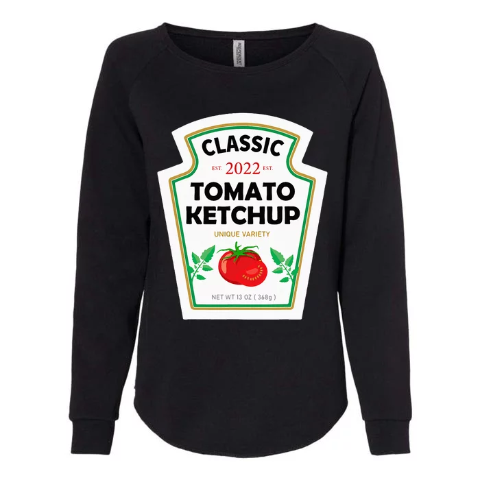 Red Ketchup DIY Costume Matching Couples Groups Halloween Womens California Wash Sweatshirt