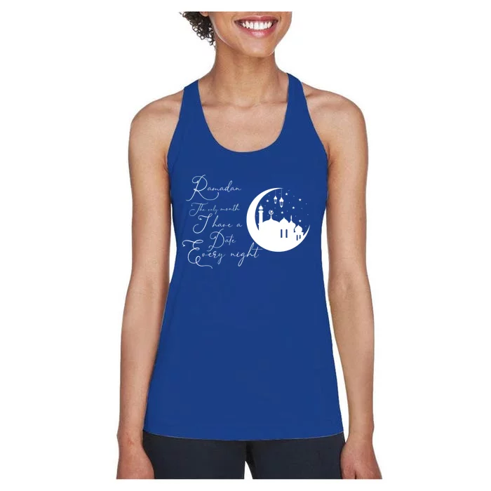 Ramadan Kareem Eid Mubarak Islam Happy Iftar Cool Gift Women's Racerback Tank