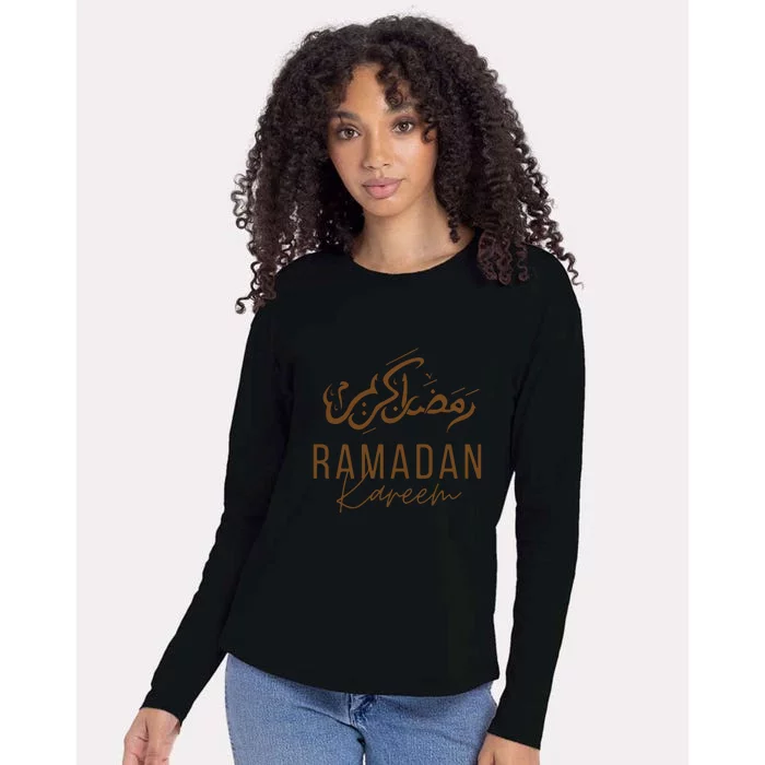 Ramadan Kareem Funny Gift Ramadan Mubarak Womens Cotton Relaxed Long Sleeve T-Shirt