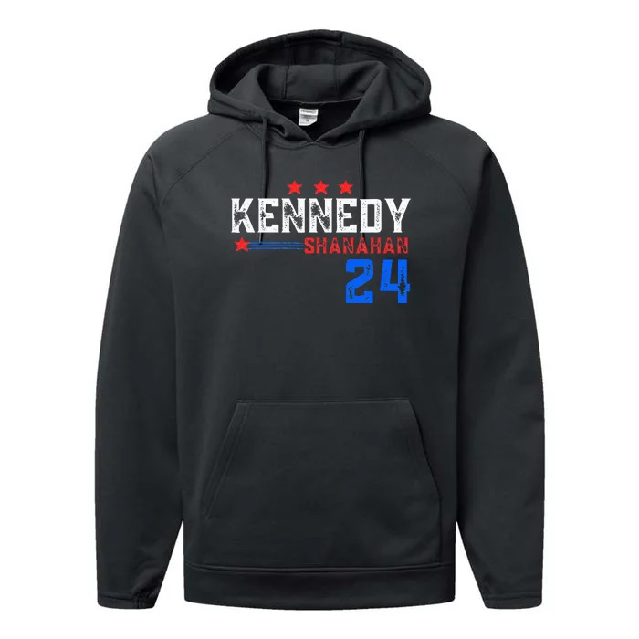 Robert Kennedy For President 2024 Election Kennedy Shanahan Performance Fleece Hoodie