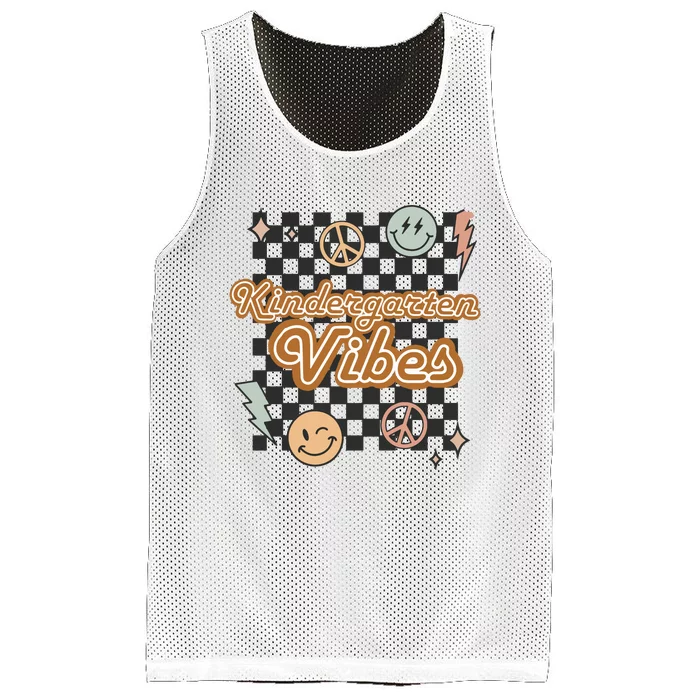 Retro Kindergarten First Day Of School Mesh Reversible Basketball Jersey Tank