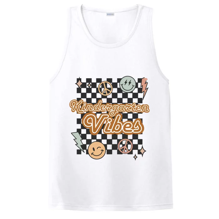 Retro Kindergarten First Day Of School Performance Tank