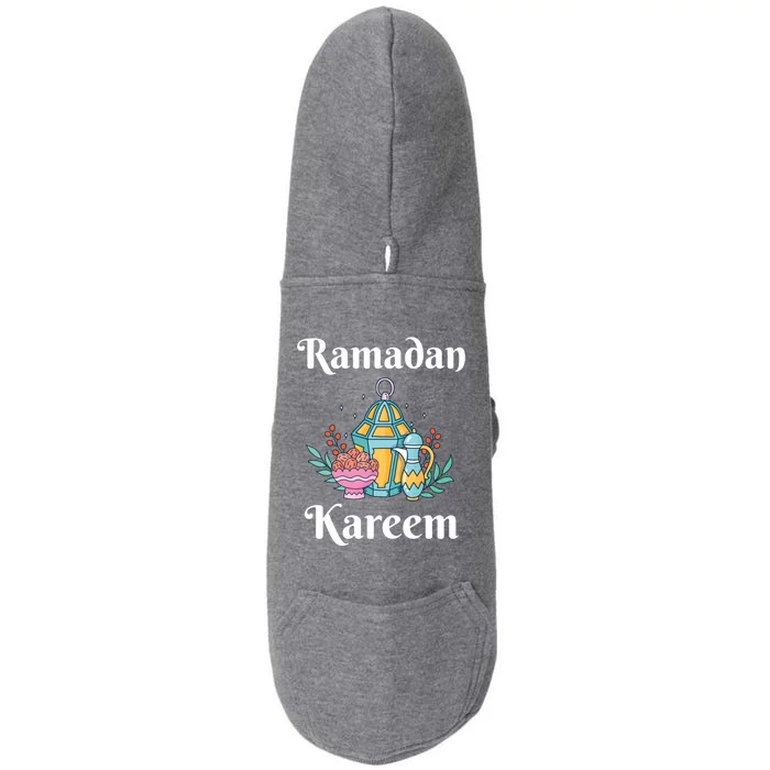 Ramadan Kareem Fasting Mode Gift Cool Islamic Gift Idea Funny Gift Doggie 3-End Fleece Hoodie