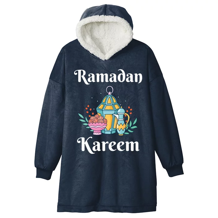 Ramadan Kareem Fasting Mode Gift Cool Islamic Gift Idea Funny Gift Hooded Wearable Blanket