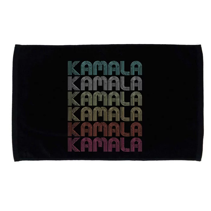 Retro Kamala First Name Kamala Personalized Microfiber Hand Towel