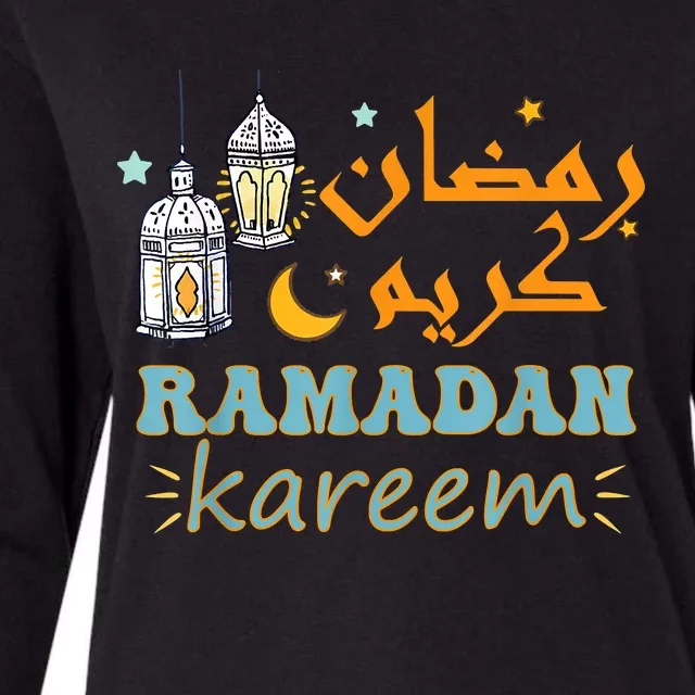 Ramadan Kareem For Islamic Ramadan Mubarak For Muslim Womens Cotton Relaxed Long Sleeve T-Shirt