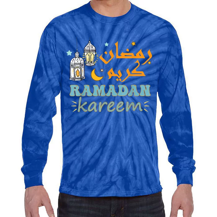 Ramadan Kareem For Islamic Ramadan Mubarak For Muslim Tie-Dye Long Sleeve Shirt