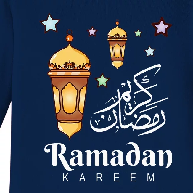 Ramadan Kareem Fasting For Muslim Islamic Gifts Idea Baby Long Sleeve Bodysuit