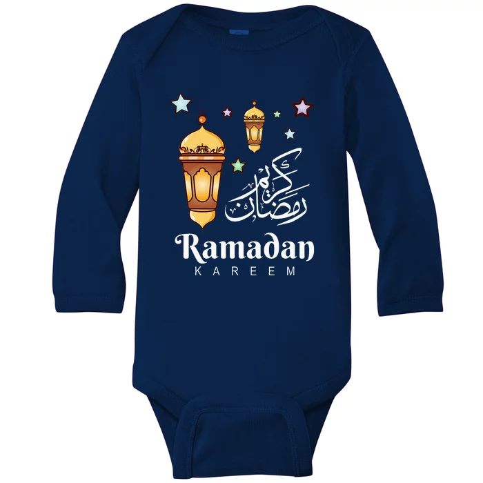 Ramadan Kareem Fasting For Muslim Islamic Gifts Idea Baby Long Sleeve Bodysuit