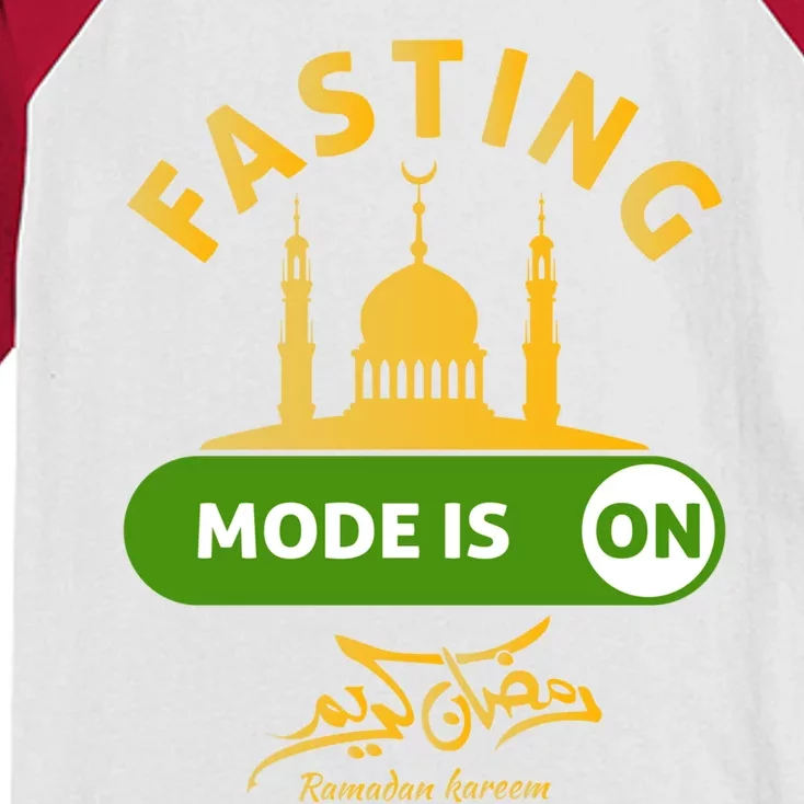 Ramadan Kareem Fasting Mode Fasting Muslim Ramadan Fasting Gift Kids Colorblock Raglan Jersey