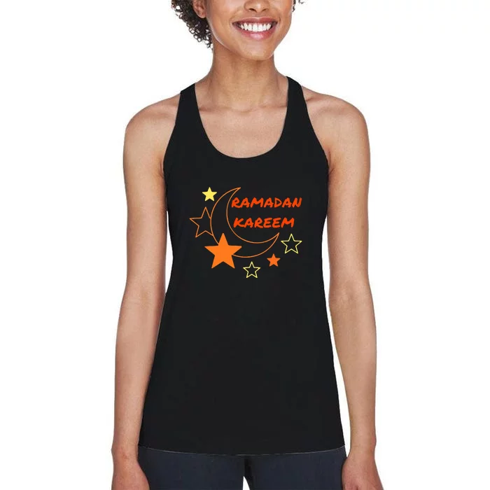 Ramadan Kareem Funny Gift Ramadan Mubarak Women's Racerback Tank