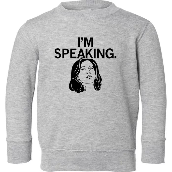 Raygunsite Kamala Harris IM Speaking Toddler Sweatshirt