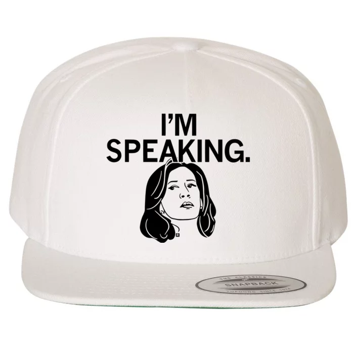 Raygunsite Kamala Harris IM Speaking Wool Snapback Cap