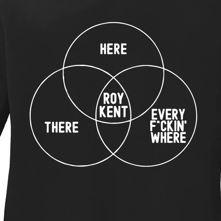 Roy Kent He Here He There He Is Every F*Ckin Where Ladies Long Sleeve Shirt