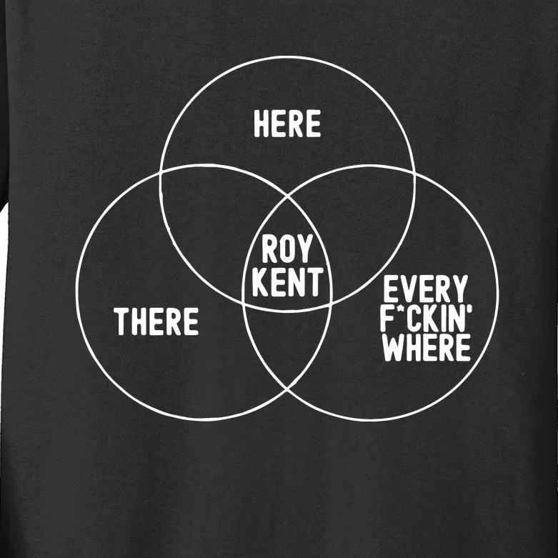 Roy Kent He Here He There He Is Every F*Ckin Where Kids Long Sleeve Shirt