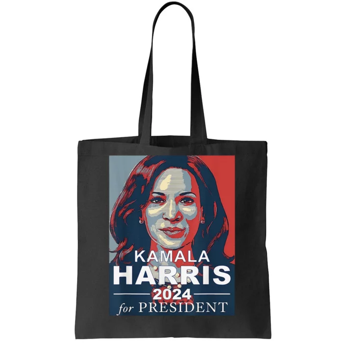 Retro Kamala Harris 2024 For President Election Campaign Tote Bag