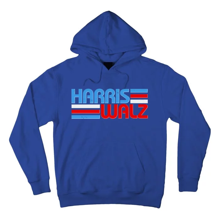 Retro Kamala Harris Tim Walz 2024 Election Tall Hoodie