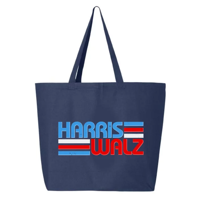 Retro Kamala Harris Tim Walz 2024 Election 25L Jumbo Tote